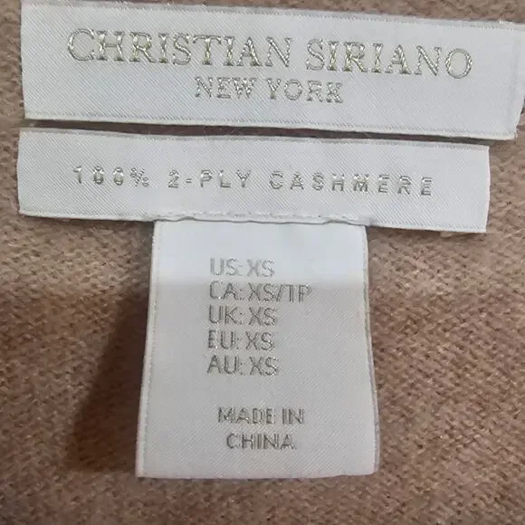 Christian Siriano 100% Cashmere Colorblock Sweater XS - Picture 2 of 8